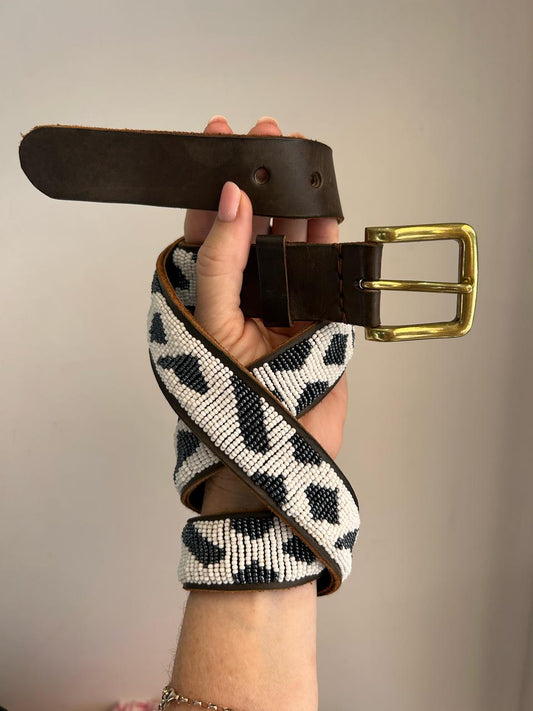 Thin Masai Belt Snow Leopard