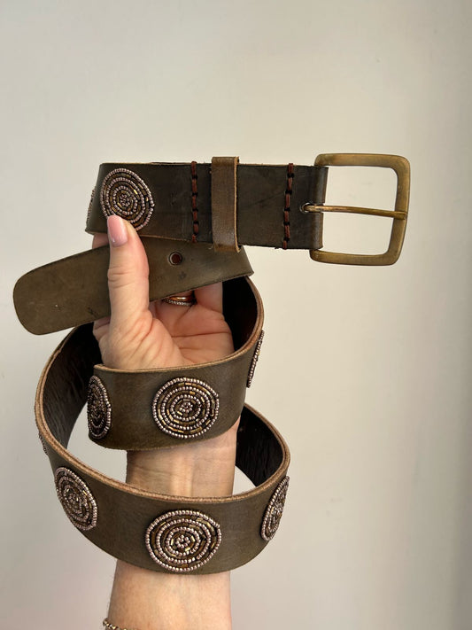 Thick Masai Belt Coper Daisy