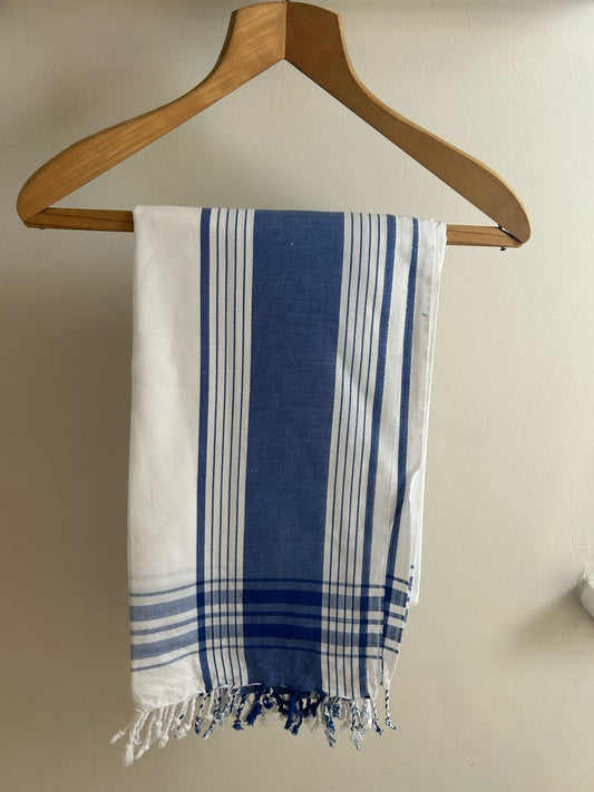 Blue On White Kikoy Sarong