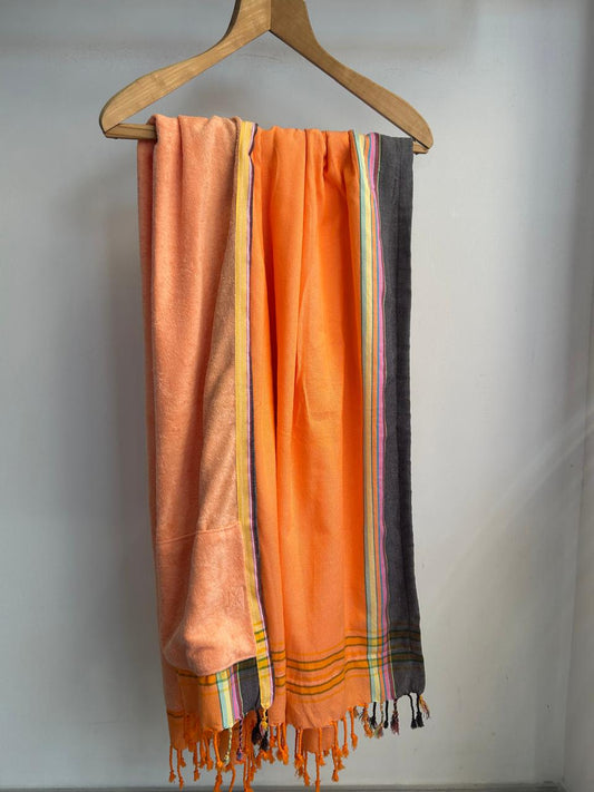 Orange Kikoy Towel