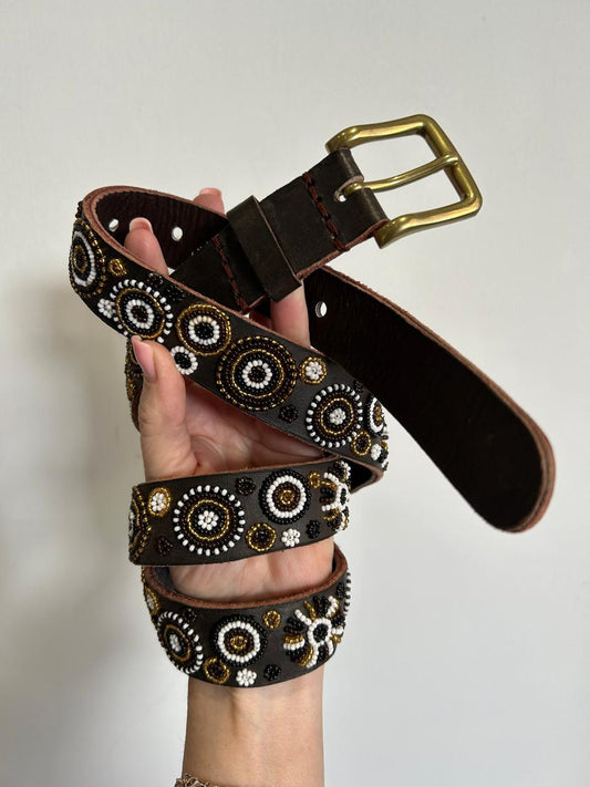 Thick Masai Belt Neutral Colour Wheel