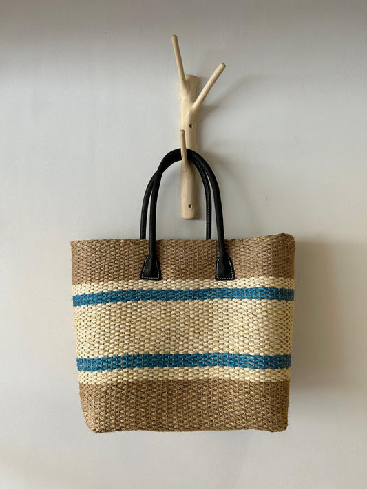 Sisal Basket In Sky Blue
