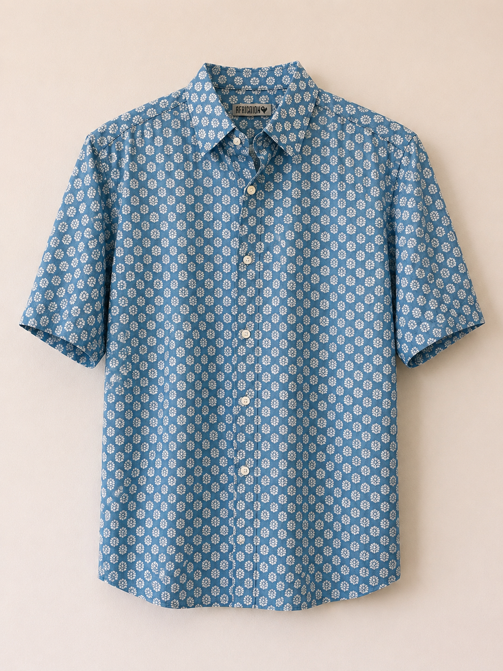 100% LIGHT COTTON SHIRT, Airforce Blue