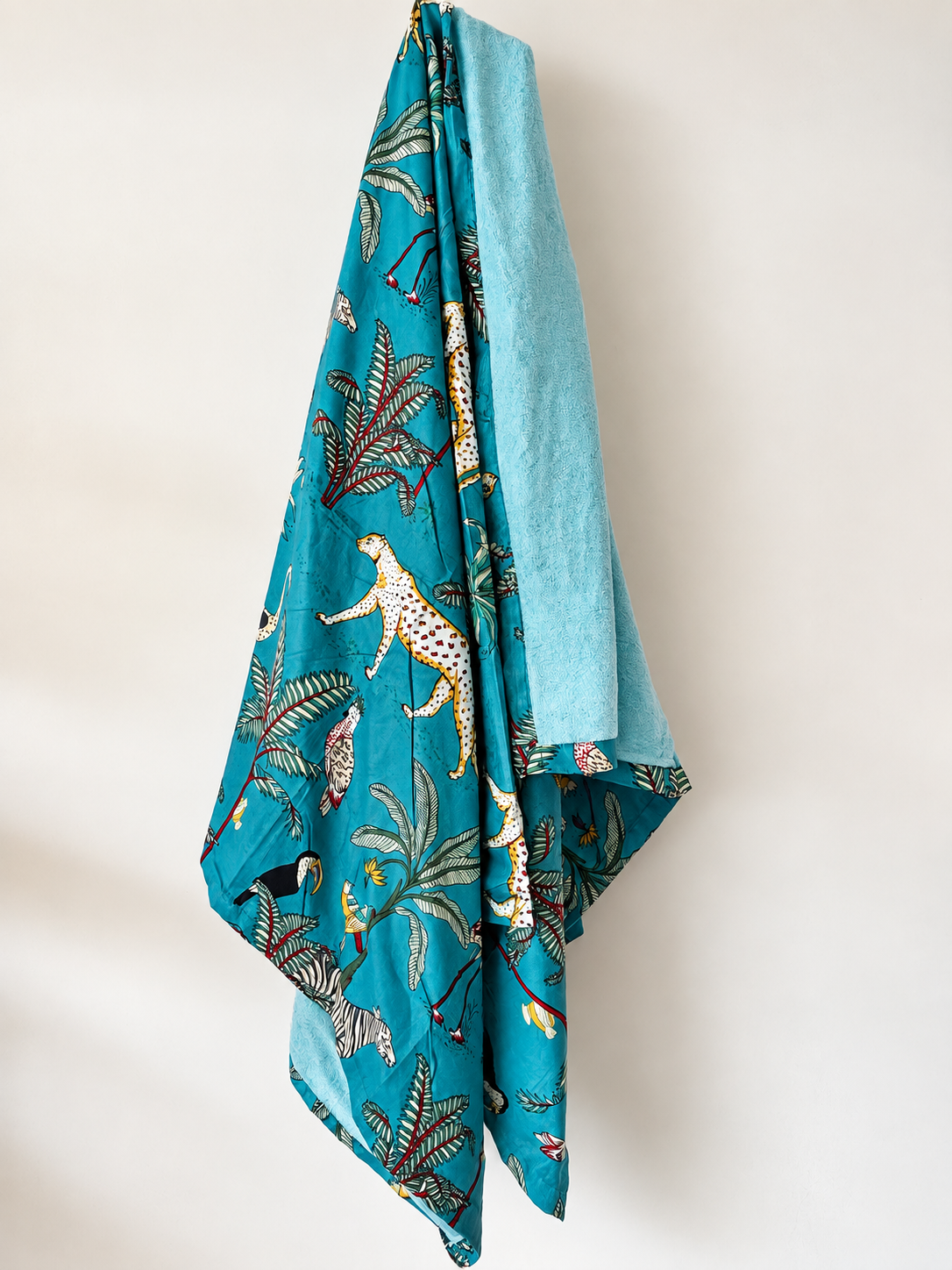 BEACH TOWEL, Teal Safari