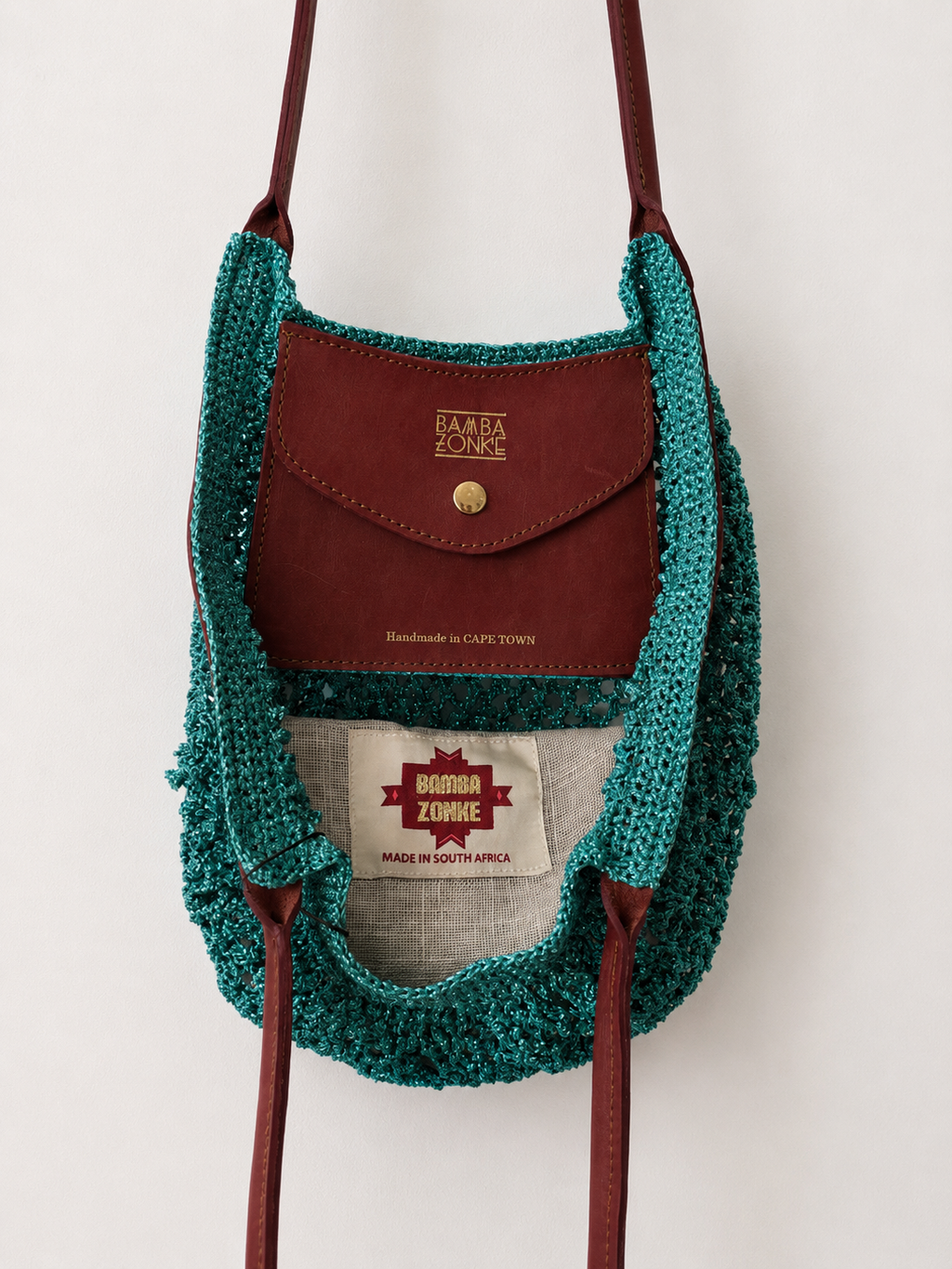 PAMI TEAL BLUE, Crochet bag