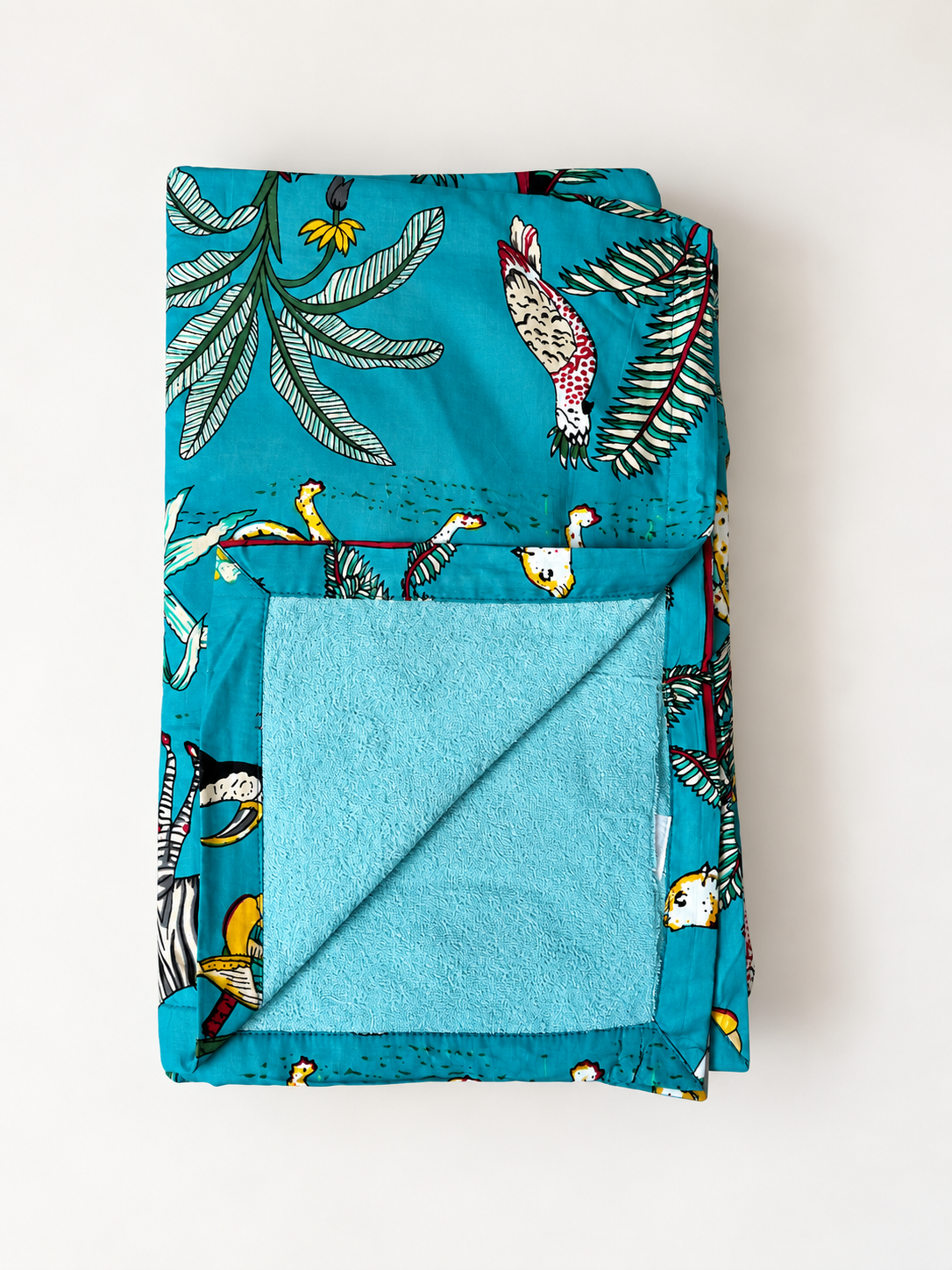 BEACH TOWEL, Teal Safari