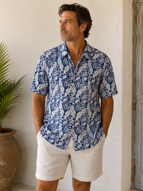 100% LIGHT COTTON SHIRT, Sky Blue