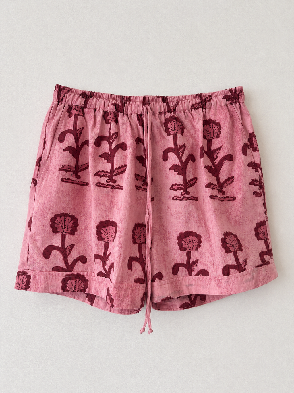 COTTON DRESS AND SHORT SET, IN CHERRY MERRY-GOLD
