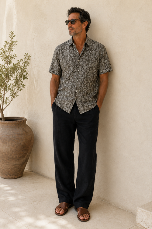 100% LIGHT COTTON SHIRT, Olive