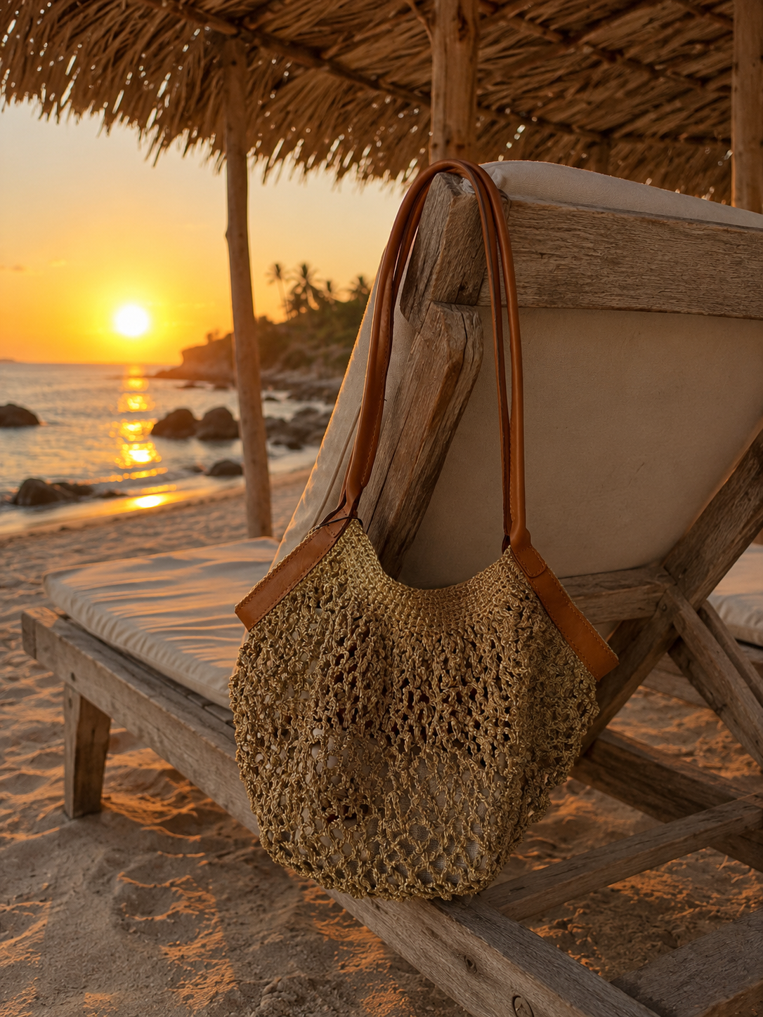 PAMI GOLD, Crochet Bag