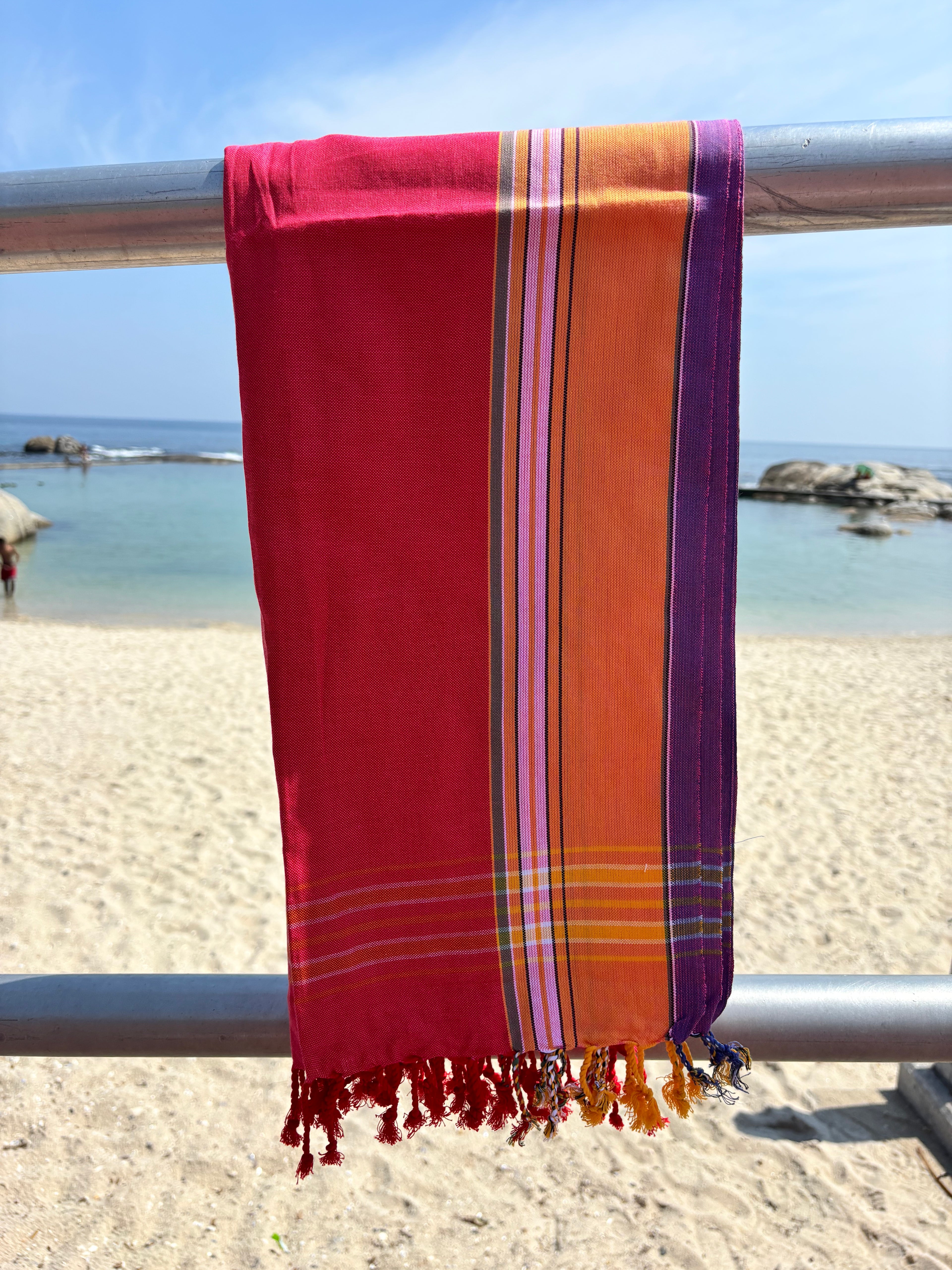 KIKOY SARONG Cerise Orange