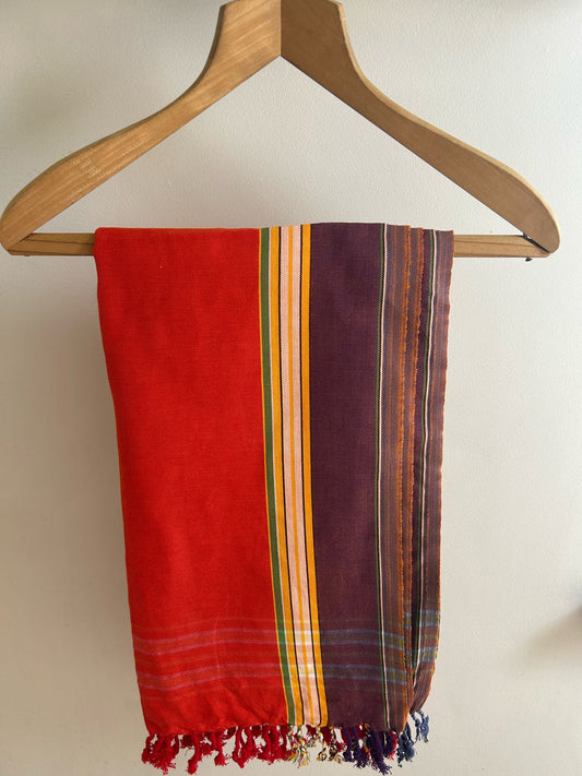 Grape On Tangerine Kikoy Sarong