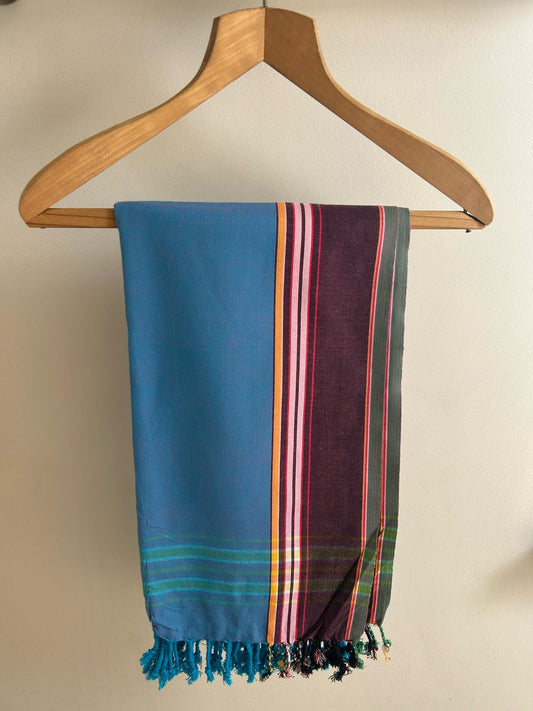 Grape On Cyan Kikoy Sarong