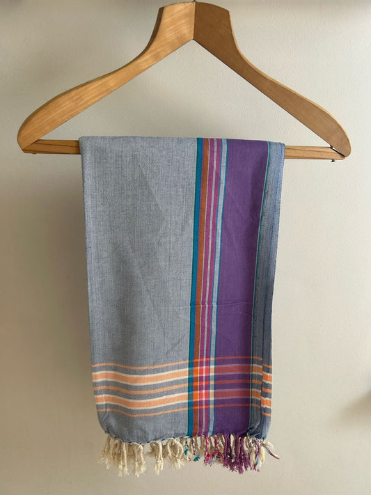 Mauve On Denim Kikoy Sarong