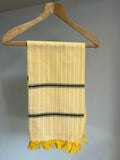 Yellow Pin Strip Handwoven Kikoy Sarong
