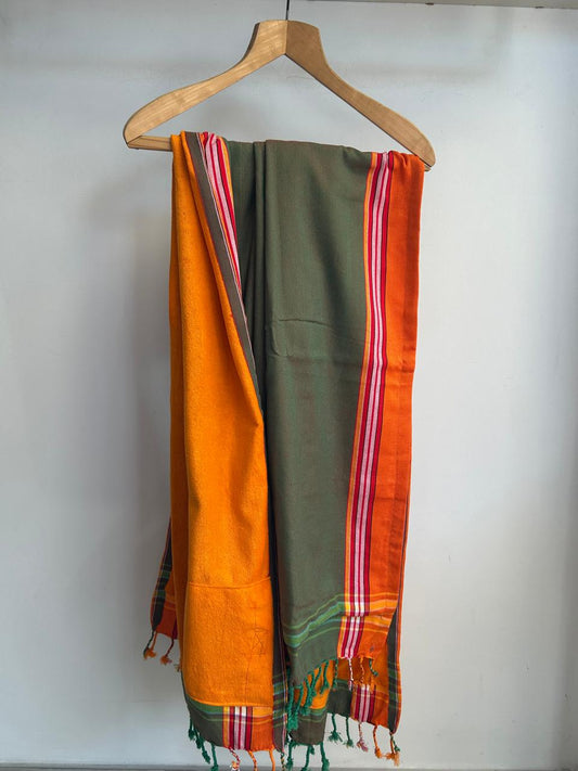 Orange And Olives Kikoy Towel