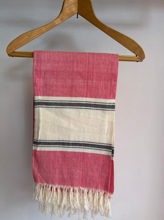 Cherry Of Cream Handwoven Kikoy Sarong