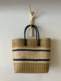 Sisal Basket In Ocean Blue