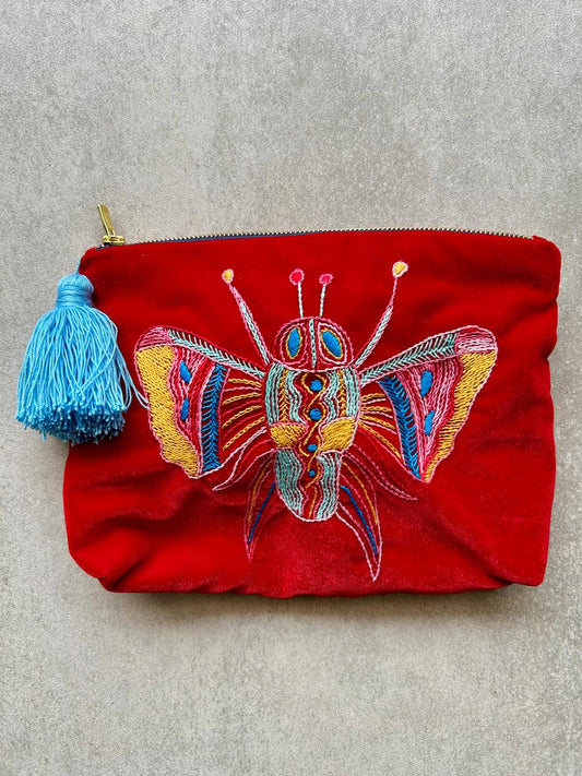 Bee Pouch In Fire Red Sky