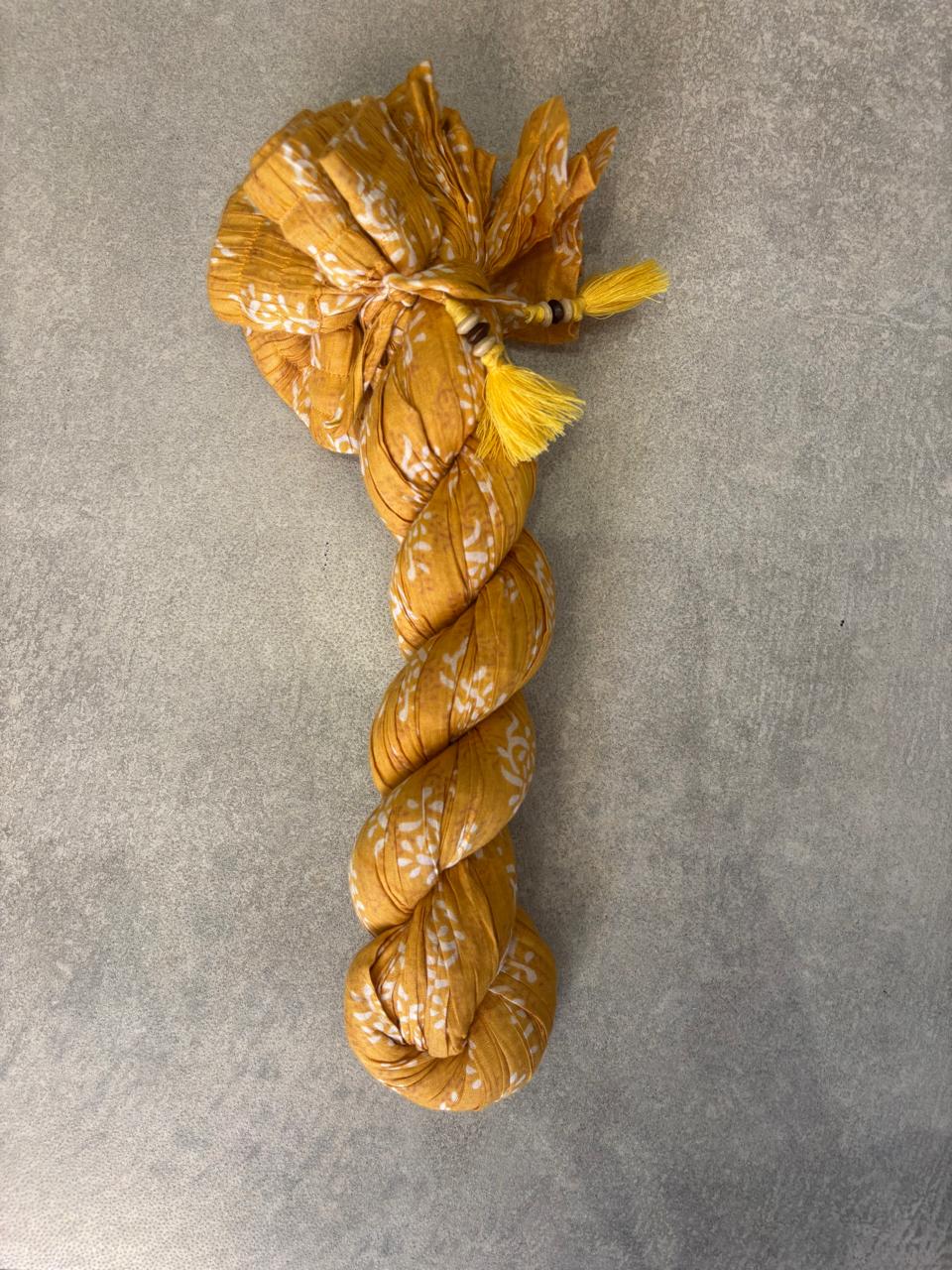 Twist Long Skirts In Turmeric