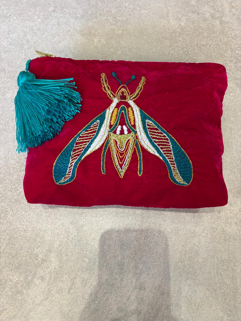 Lala Pouch In Blood Red