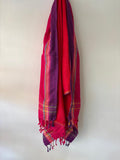 KIKOY TOWEL IN CHERRY AND RED