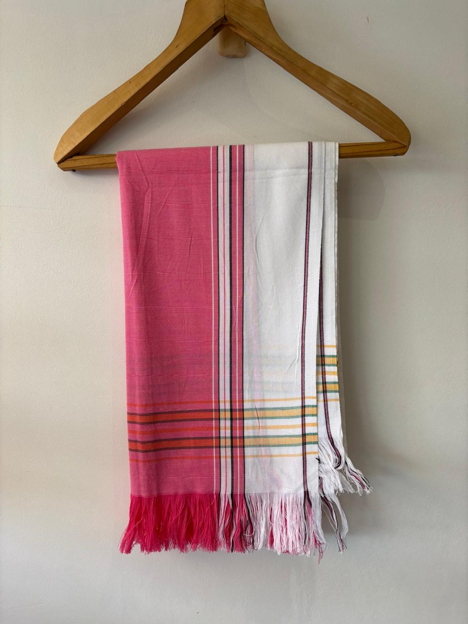 KIKOY SARONG IN PINK AND WHITE