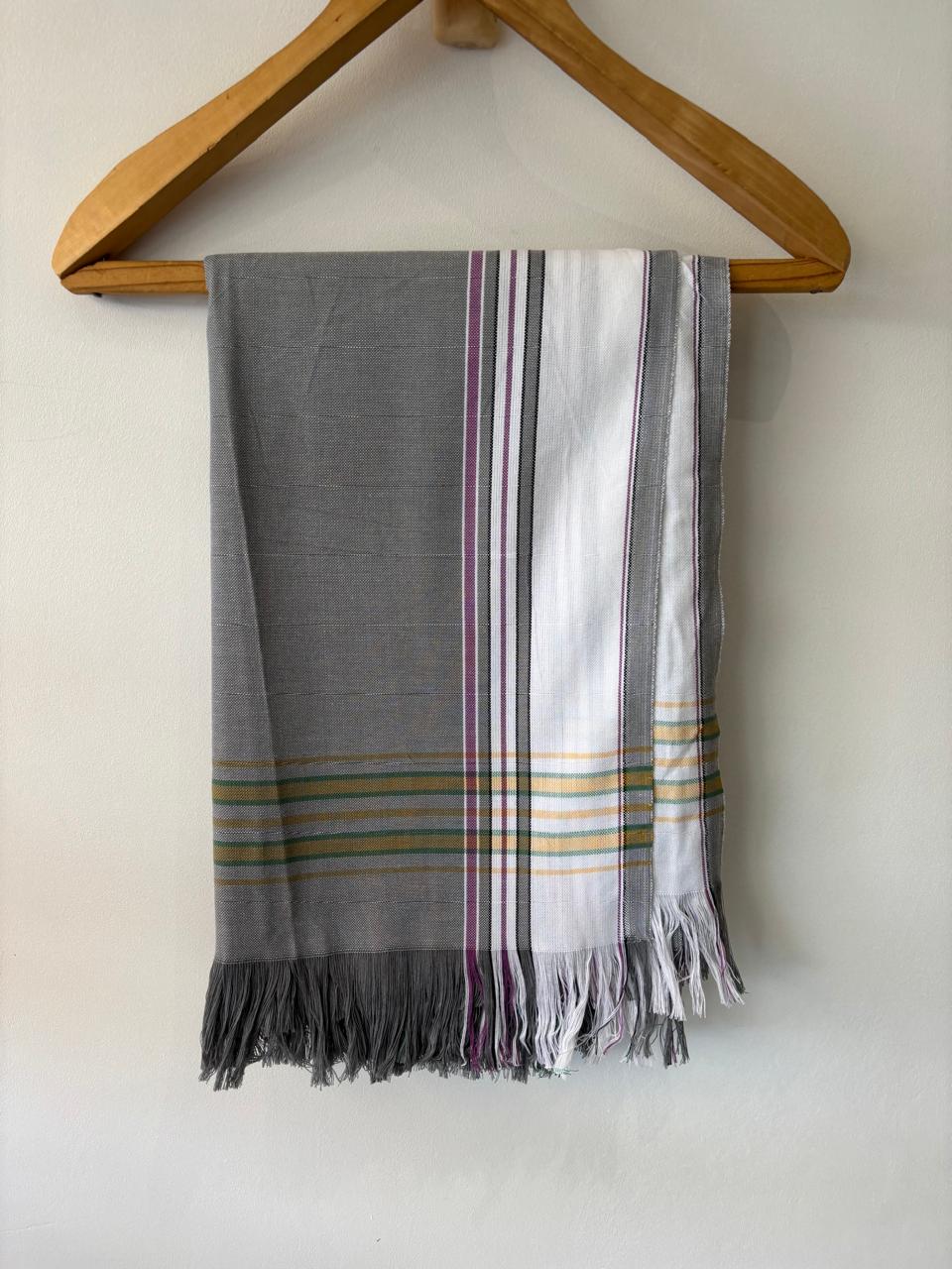 KIKOY SARONG IN DENIM GREY STRIPE
