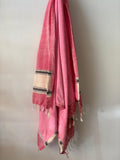 HANDWOVEN KIKOY TOWEL IN PINK ON PINK