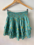 RHA-RHA MINI SKIRT IN TEAL LEMONS