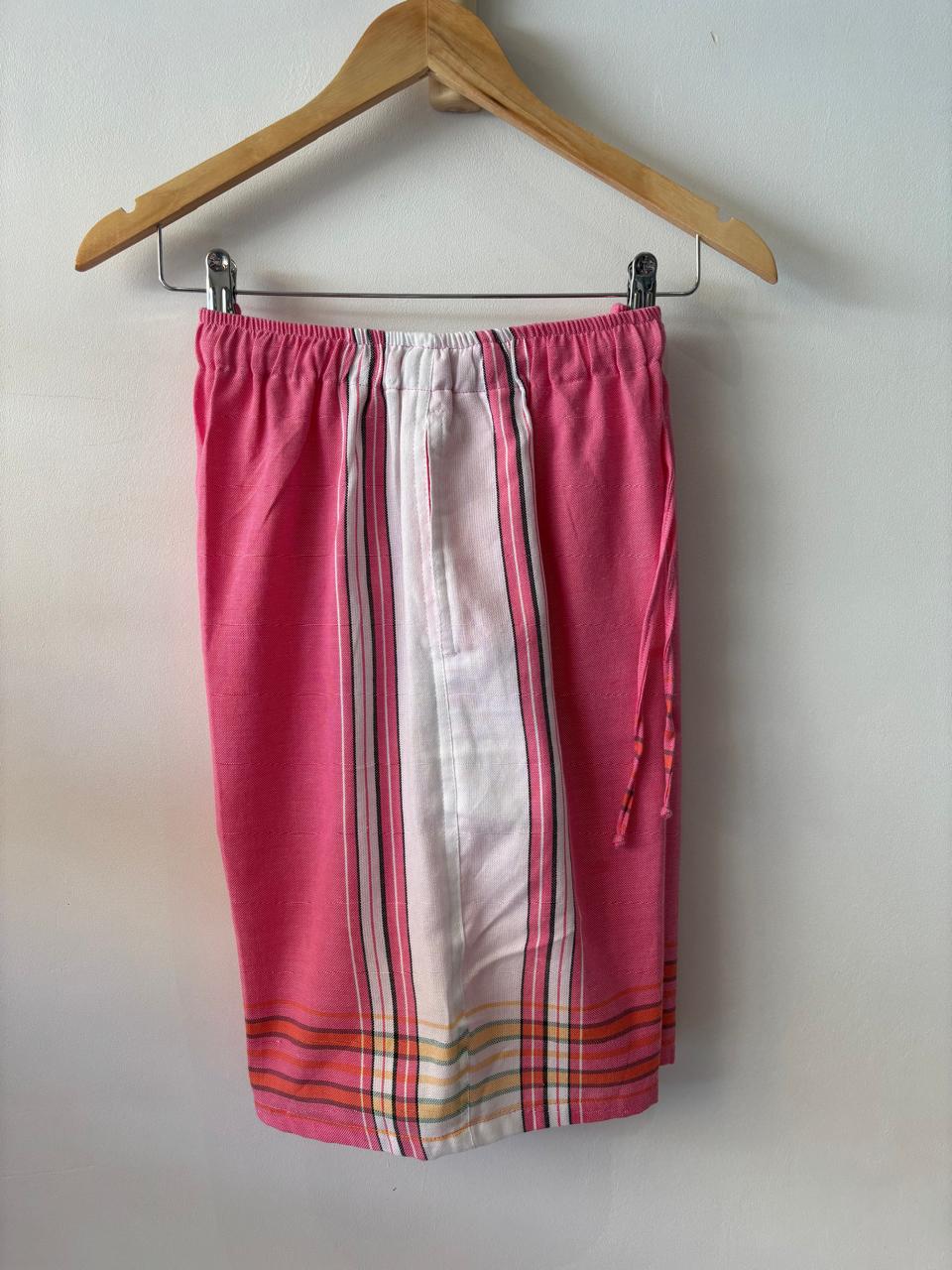 KIKOY LONG SHORTS IN COTTON CANDY