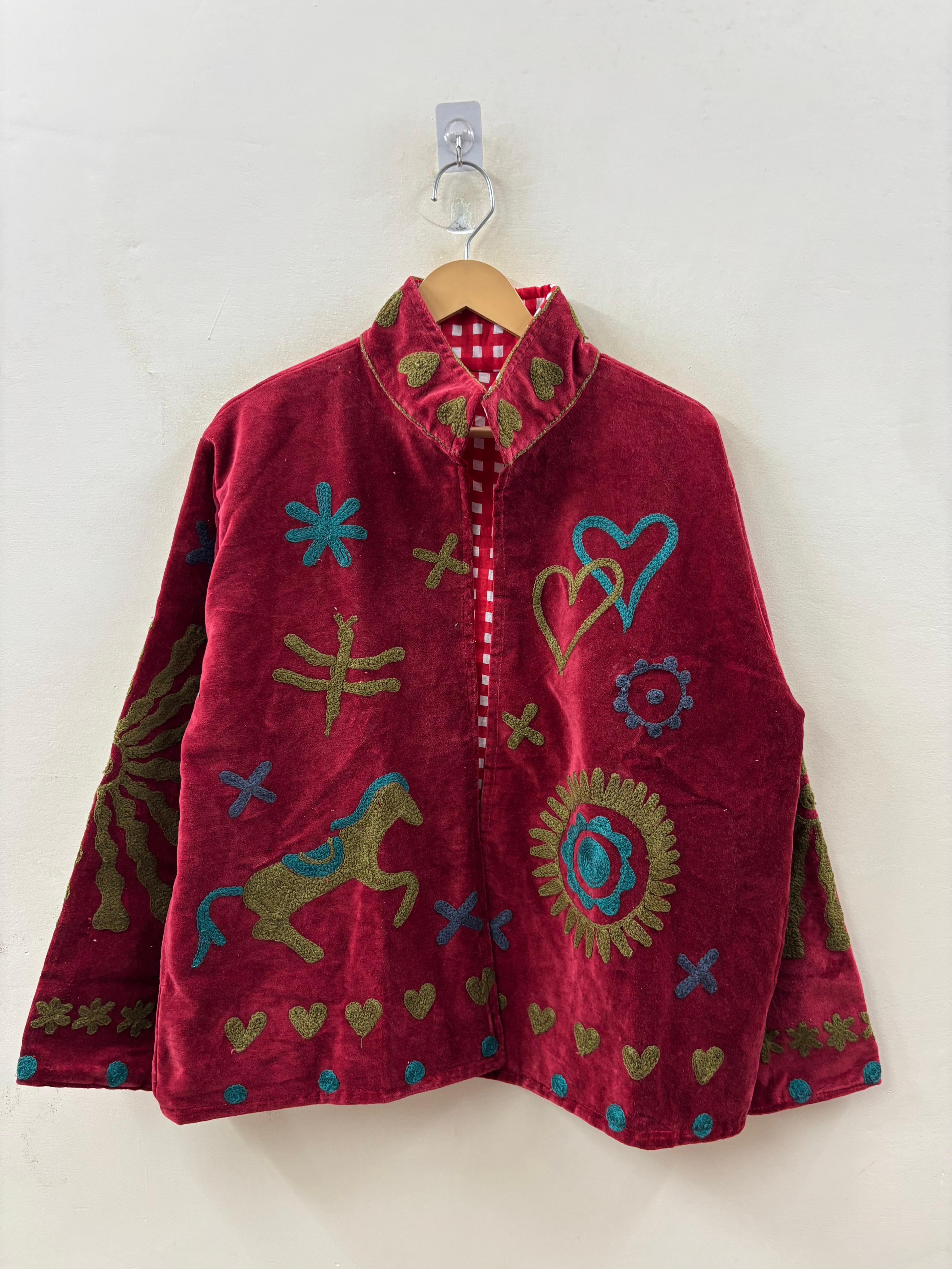 SUZANI JACKET IN SCARLET
