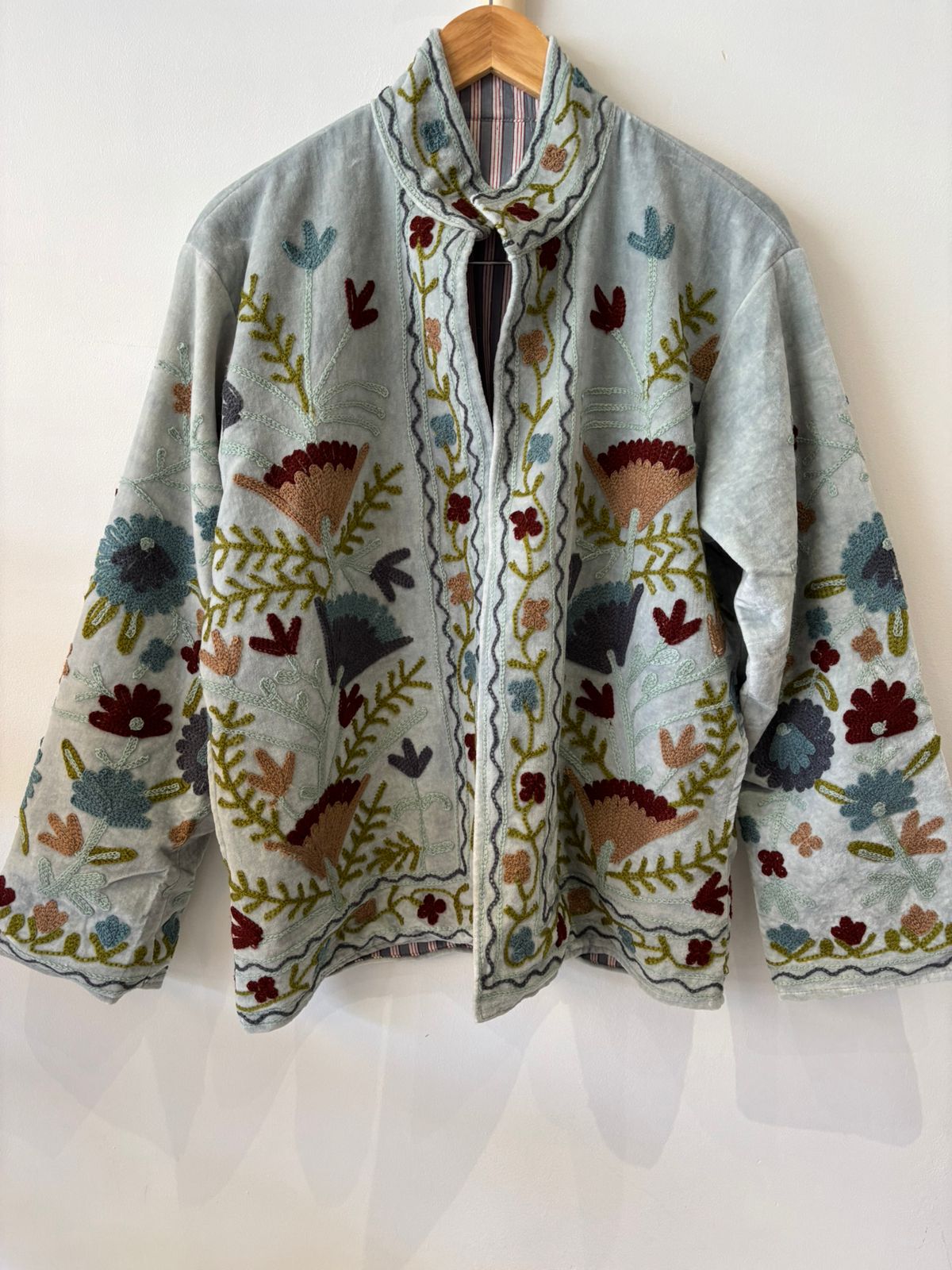 SUZANI JACKET IN ICE BLUE