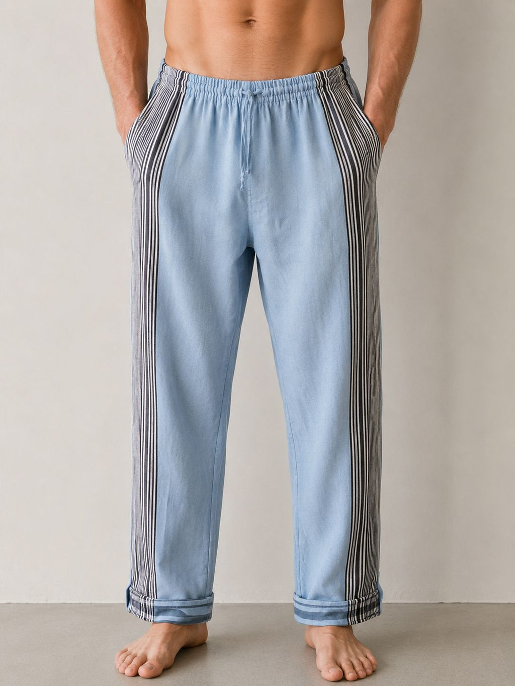 KIKOY PANTS LIGHT DENIM BLUE