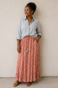 TWIST SKIRT PEACH