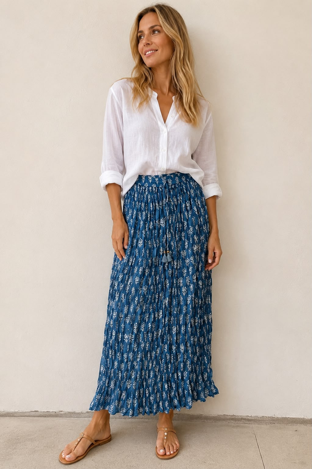 TWIST SKIRT AIRFORCE BLUE