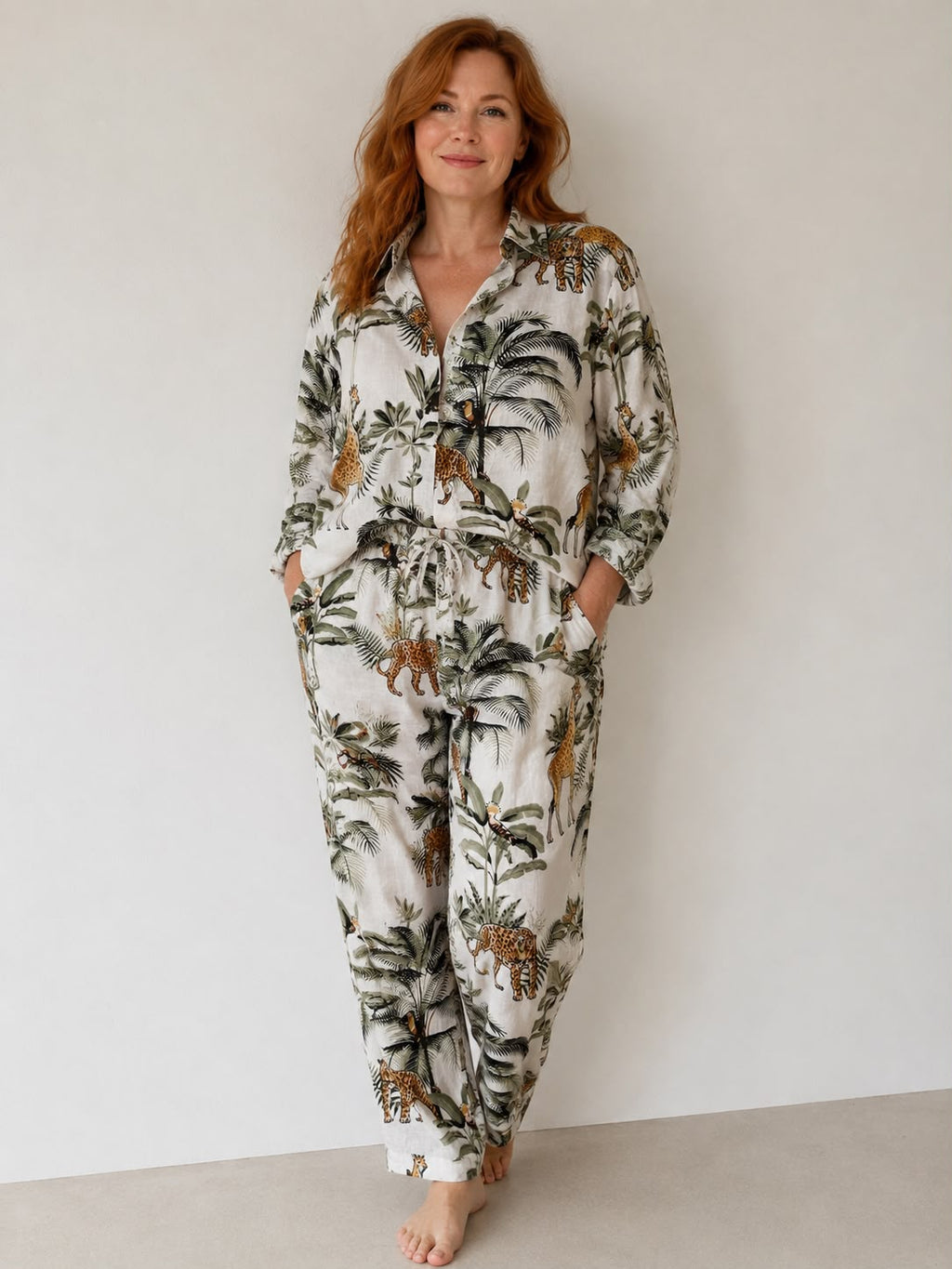 LOUNGEWEAR SET IN JUNGLE BOLD