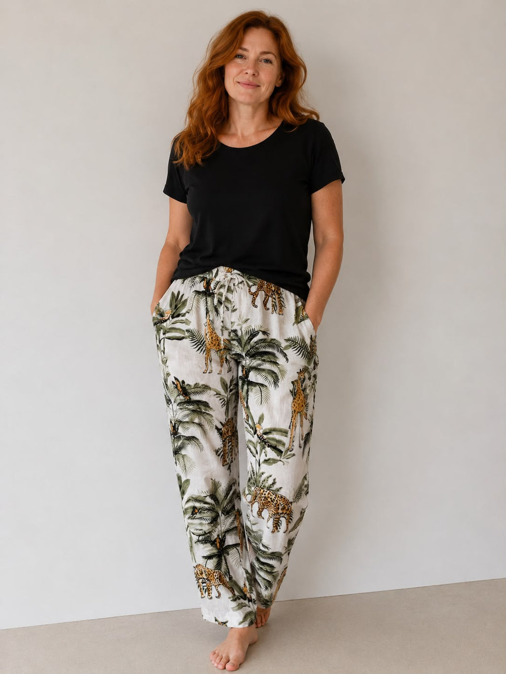 LOUNGEWEAR SET IN JUNGLE BOLD