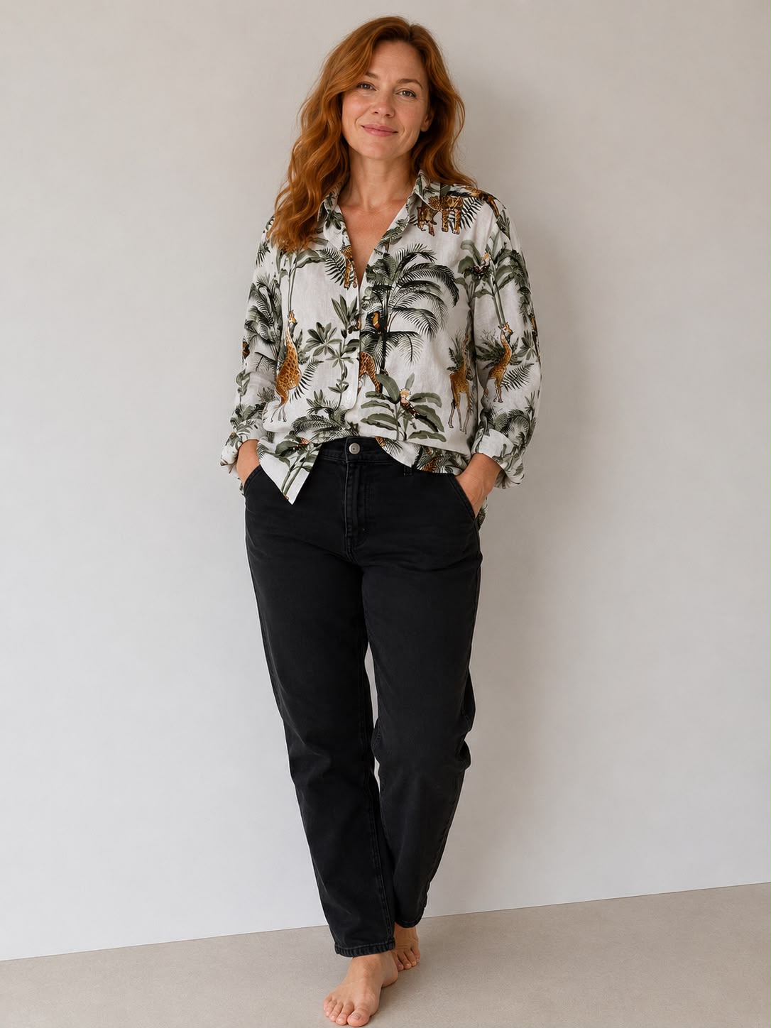 LOUNGEWEAR SET IN JUNGLE BOLD
