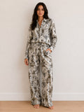 LOUNGEWEAR SET IN JUNGLE GOLD
