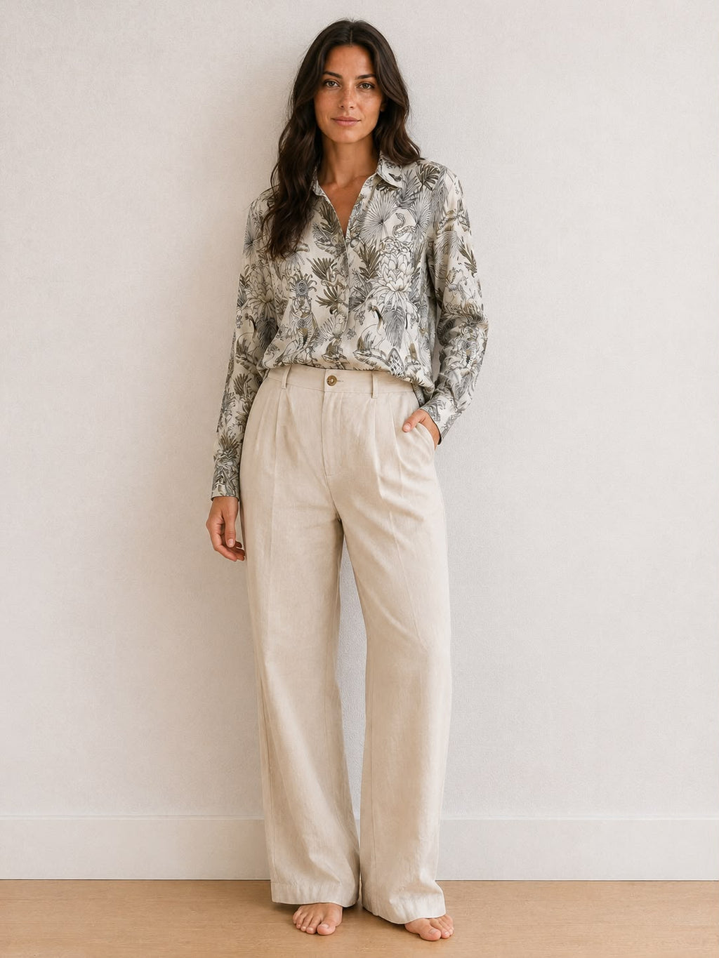LOUNGEWEAR SET IN JUNGLE GOLD