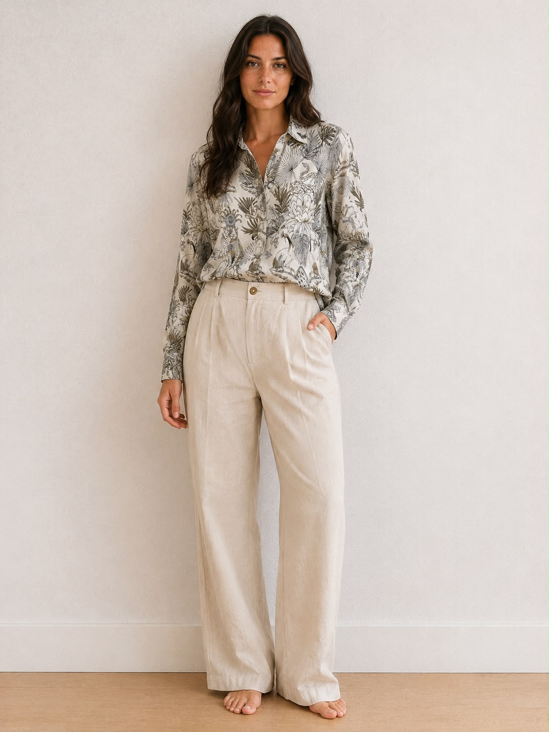 LOUNGEWEAR SET IN JUNGLE GOLD
