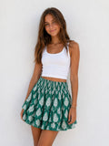 RHA-RHA MINI SKIRT IN GREEN FERN