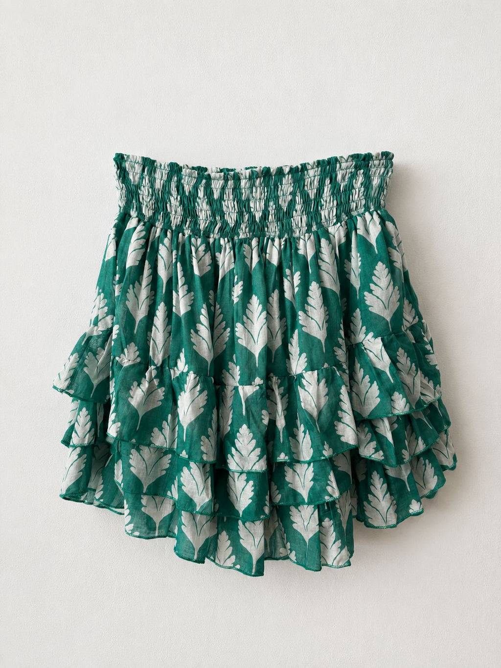 RHA-RHA MINI SKIRT IN GREEN FERN
