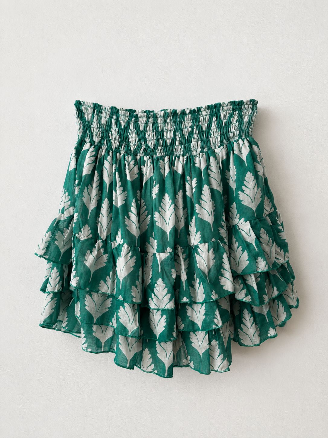 RHA-RHA MINI SKIRT IN GREEN FERN