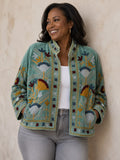 SUZANI JACKET SAGE FAN