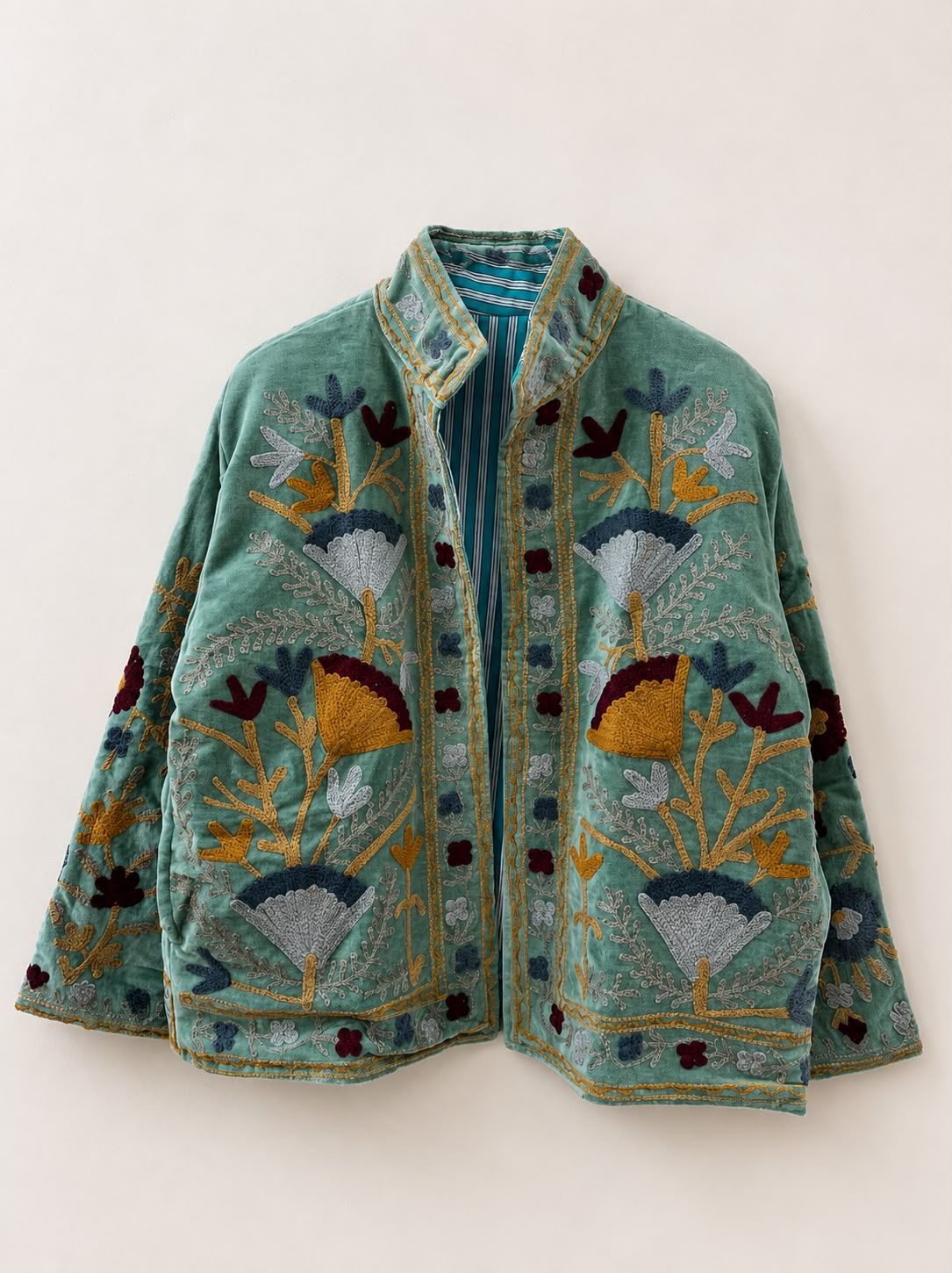 SUZANI JACKET SAGE FAN