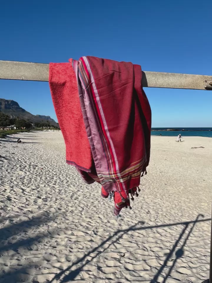 KIKOY TOWEL,Burnt Cherry